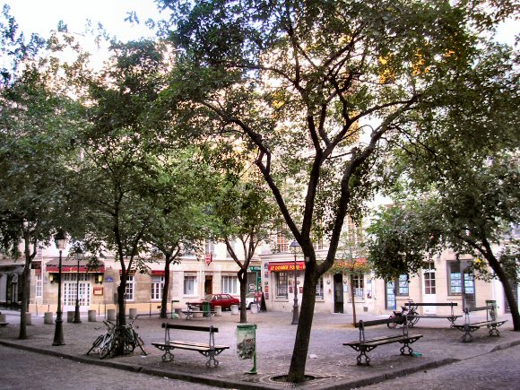 Place du March� Sainte-Catherine, � Paris (4e arrondissement).