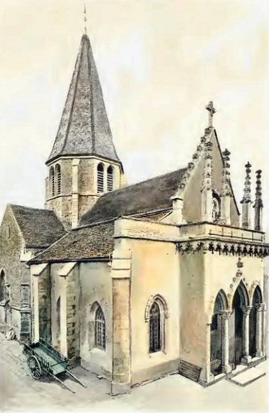 Plombi�res-l�s-Dijon : l'�glise.