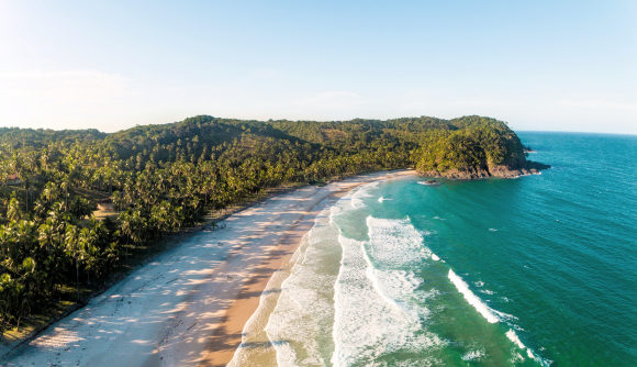 Plage de Prainha, � Itacare (Br�sil).