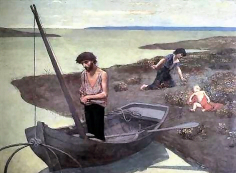 Le Pauvre P�cheur, par Puvis de Chavannes.