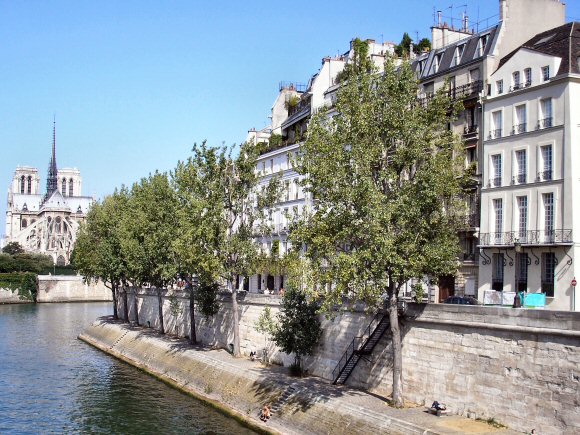 Quai d'Orl�ans, � Paris (Ile Saint-Louis, 4e arrondissement).