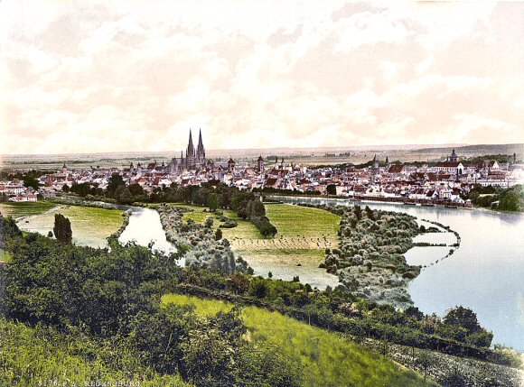 Ratisbonne et le Danube.