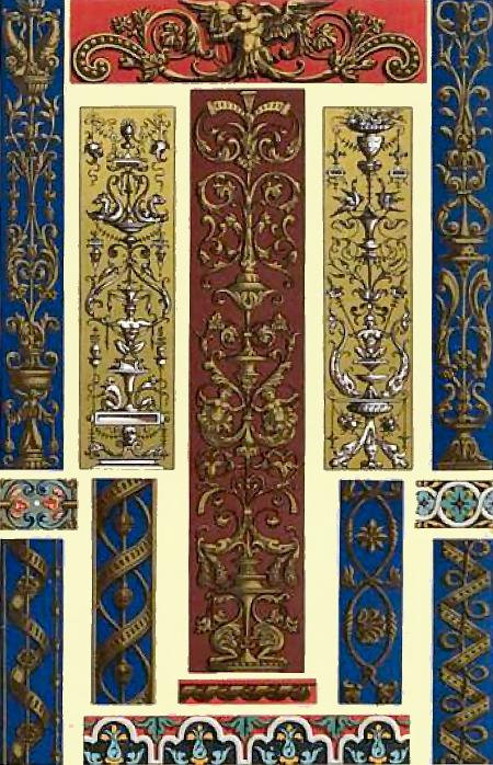 Renaissance : motifs de decoration.