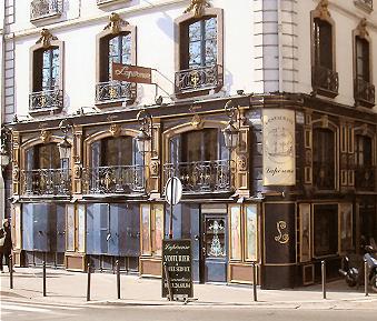 Restaurant Lap�rous, quai des Grands-Augustins, � Paris (6e).