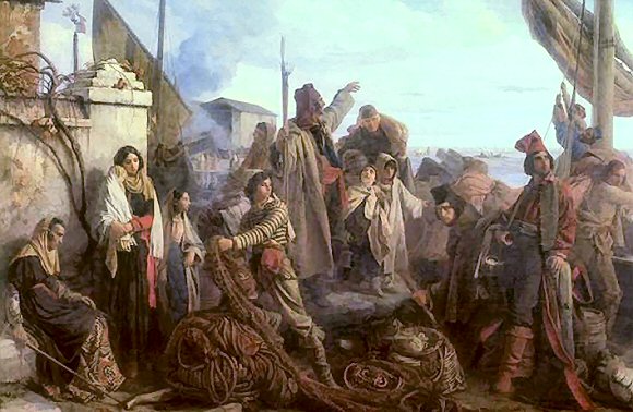 L�opold Robert : les P�cheurs de l'Adriatique.