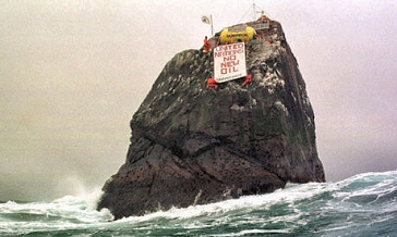 Occupation de Rockall par Greenpeace.