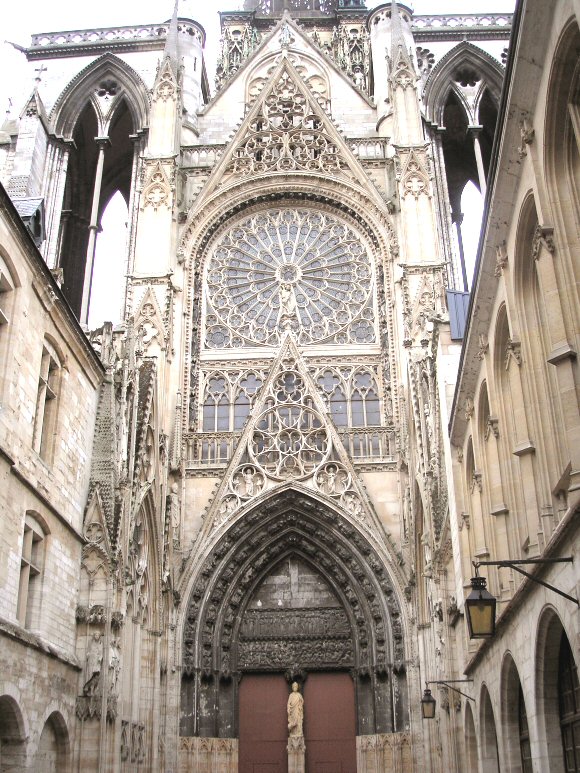 Rouen : Portail septentrional de la cath�drale.