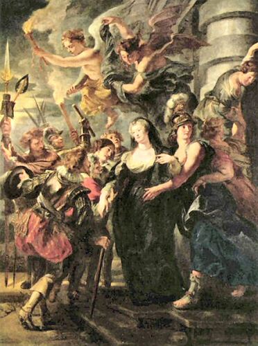 Rubens : la fuite de Marie de M�dicis.