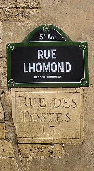 Rue Lhomond, � Paris (5e).