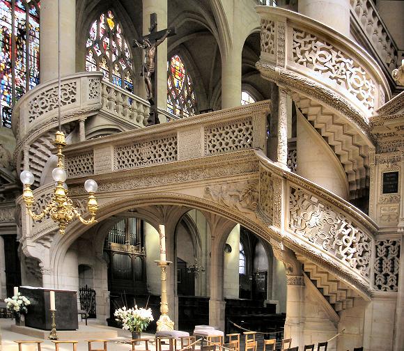 Paris : jub� de l'�glise Saint-Etienne-du-Mont.