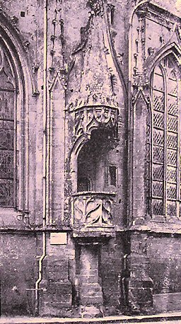 Saint-L� : chaire de l'�glise Notre-Dame.