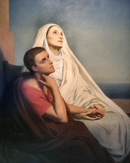 Scheffer : Saint Augustin et sa m�re.