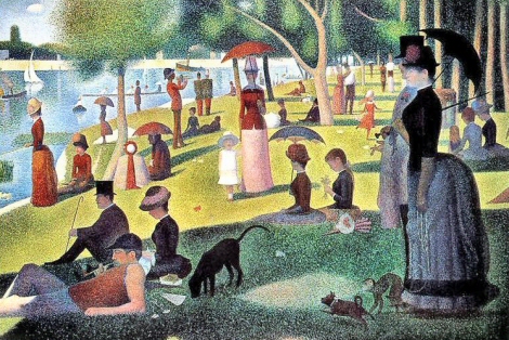 Seurat : Un dimanche apr�s midi sur l'�le de la Grande-Jatte.