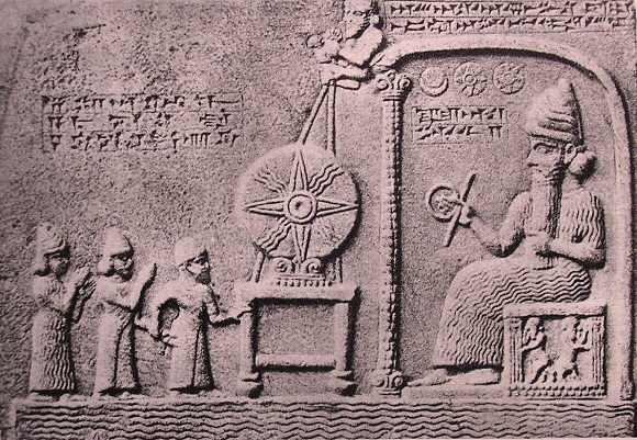 Religion m�sopotamienne : sc�ne d'intercession.