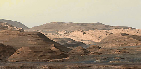 Mars : r�gion du mont Sharp.