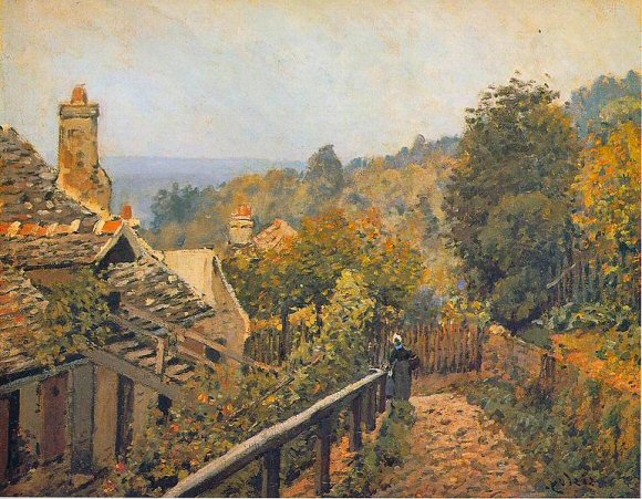 Sisley : Sentier de la mii-c�te, � Loveciennes.