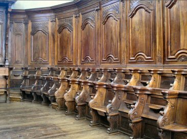 Saint-Lizier : stalles.