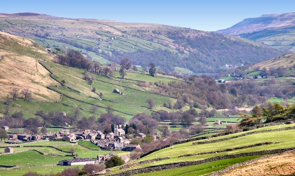 Angleterre : Swaledale, dans le Yorkshire.
