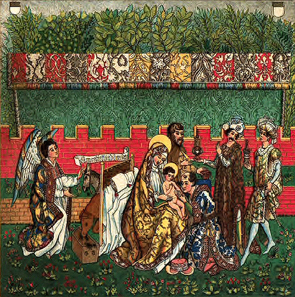 Tapisserie de Berne : l'Adoration des Mages.