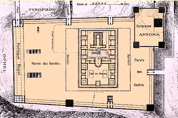 Plan du Temple d'H�rode.