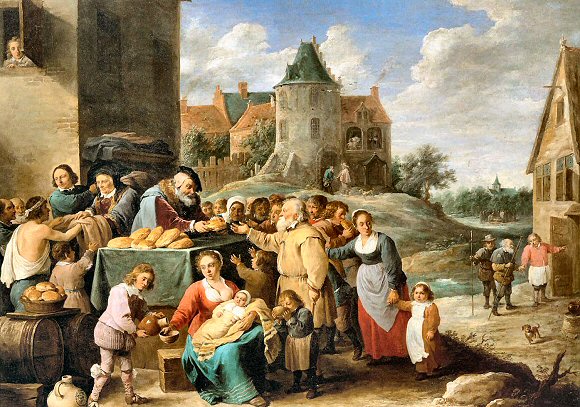 Teniers le Jeune : Oeuvres de Mis�ricorde.