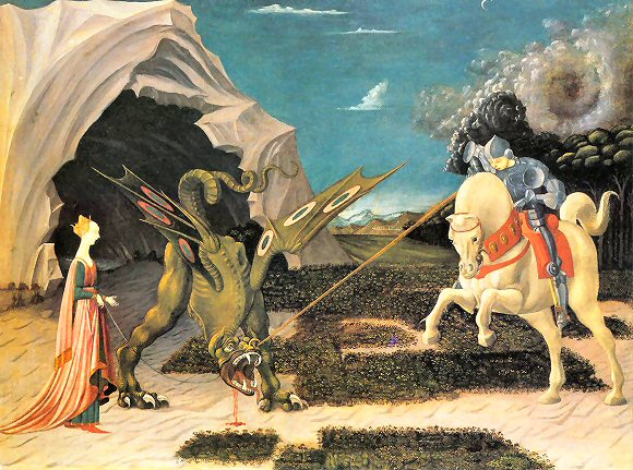 Uccello : Saint Georges et le Dragon.