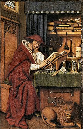 J. Van Eyck : Saint J�r�me.