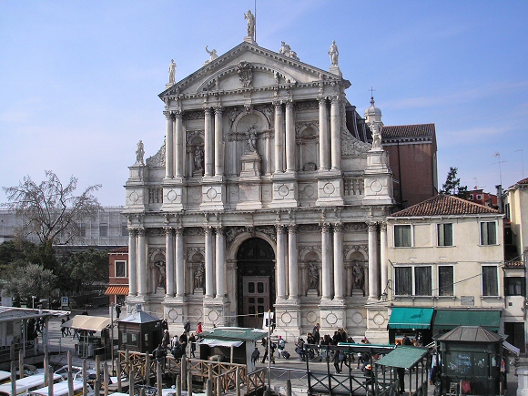 Venise : l'�glise des Scalzi.