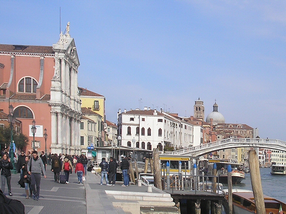 Les Scalzi et le Grand canal, � Venise.