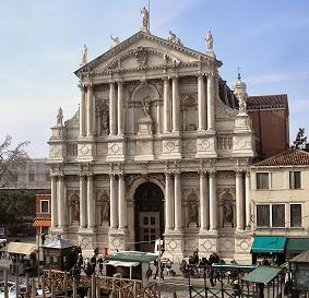 Venise : l'eglise des Scalzi.
