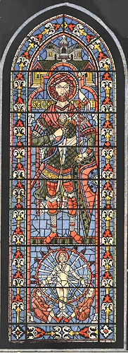 Vitrail : Saint Georges � Chartres.