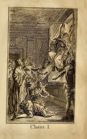 Voltaire : La Pucelle (frontiscpice).