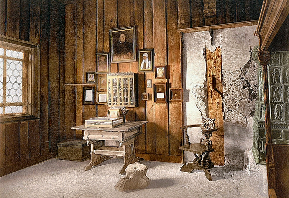 Warburg : le bureau de Luther.