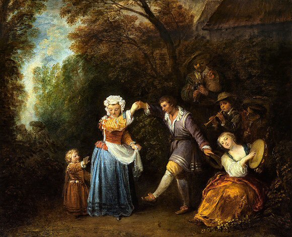 Watteau : le contredanse.