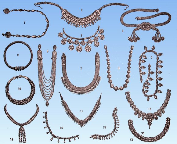 Colliers de diverses �poques.