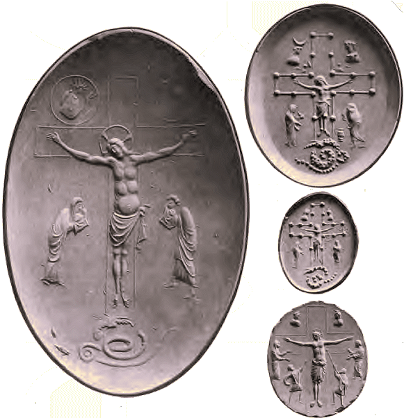 Crucifix de l'�poque carolingienne.