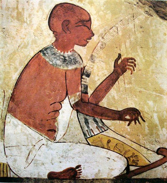 Harpiste aveugle (Th�bes).