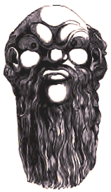Masque de philosophe (Socrate).