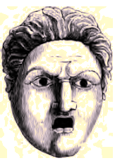 Masque de comédie.