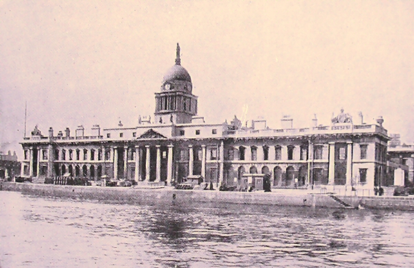 Lae palais de la Douane, � Dublin.