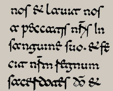 Ecriture lombarde.
