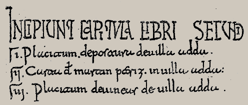 Ecriture wisigothique.