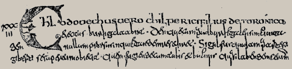 Cursive m�rovingienne.