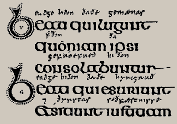 Semi-onciale anglo-saxonne.