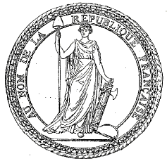 Sceau de la R�publique fran�aise (1793).